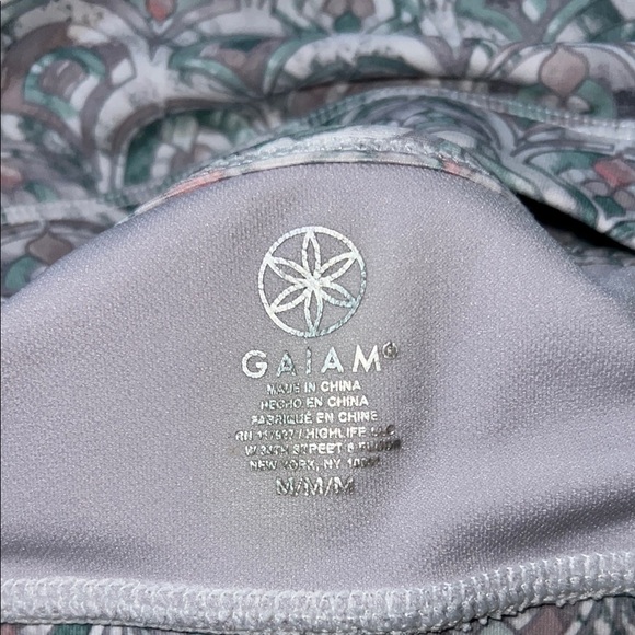 GAIAM Women's Patterned Tank Top - Gray and Pink - Picture 2 of 3